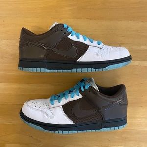Womens 2008 Nike Dunk Low White Baroque Brown Womens 8.5